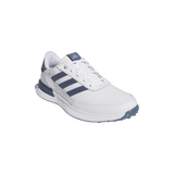 Adidas Men's S2G Spikeless Leather 24 Golf Shoes - White / Collegiate Navy / Silver Metallic