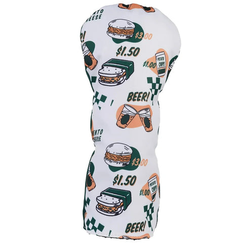 Leather Novelty Headcover Burgers & Beer