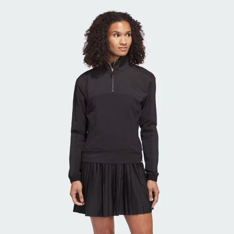 Adidas Ultimate365 Tour 1/4-Zip Golf Sweatshirt - Black