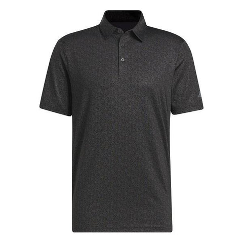 Adidas Ultimate 365 Allover Print Golf Polo Shirt - Black