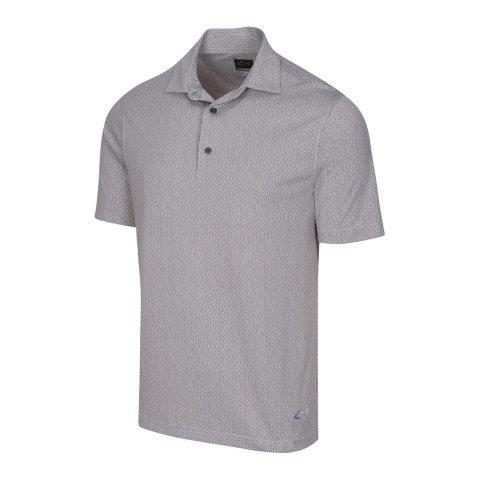 GREG NORMAN JACQUARD POLO	Black