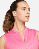 Nike Ladies Dri-FIT Victory Sleeveless Golf Polo Pink