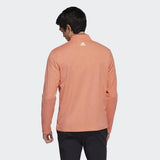 ADIDAS 3-STRIPES QUARTER-ZIP PULLOVER - CORAL