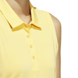 Adidas Ultimate365 Solid Sleeveless Polo Shirt - Yellow