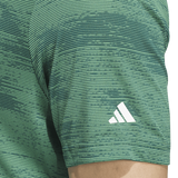 Adidas Ultimate365 Textured Stripe Polo Shirt - Green