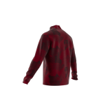 ADIDAS Go-To Printed Quarter-Zip Sweatshirt Aurora Ruby / Brown