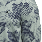 ADIDAS Go-To Printed Quarter-Zip Sweatshirt Silver Green