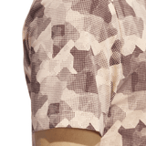 Adidas 2025 Go-To Printed Polo Shirt - Powder Coral/Aurora Ruby