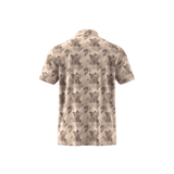 Adidas 2025 Go-To Printed Polo Shirt - Powder Coral/Aurora Ruby