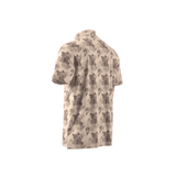 Adidas 2025 Go-To Printed Polo Shirt - Powder Coral/Aurora Ruby