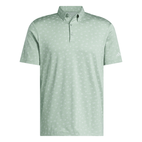 Adidas Ultimate365 Novelty Polo Shirt - Silver/Green