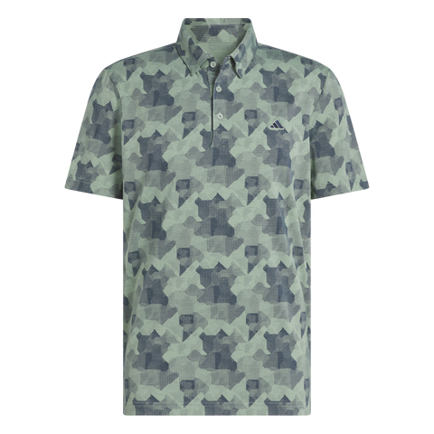 Adidas 2025 Go-To Printed Polo Shirt - Silver Green
