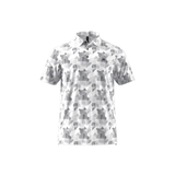 Adidas 2025 Go-To Printed Polo Shirt - White/Collegiate Navy