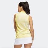 Adidas Ladies Primeknit Sleeveless Golf Polo - Yellow