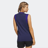 Adidas Ladies Ultimate365 Tour Sleeveless Polo - Blue