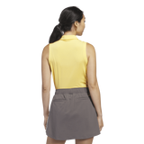 Adidas Ultimate365 Solid Sleeveless Polo Shirt - Yellow