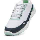 Puma Ignite Elevate X Spikeless Golf Shoes - White/Navy/Mint