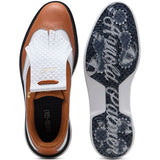 Puma x Arnold Palmer Royale Wingtip Golf Shoes - White/Leather Brown/Black