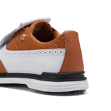 Puma x Arnold Palmer Royale Wingtip Golf Shoes - White/Leather Brown/Black