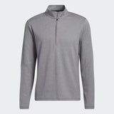 ADIDAS 3-STRIPES QUARTER-ZIP PULLOVER - GREY