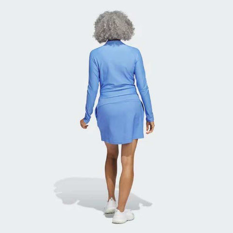 ADIDAS LONG SLEEVE GOLF DRESS - BLUE FUSION Tee 2 Green ADIDAS LONG SLEEVE GOLF DRESS - BLUE FUSION Tee 2 Green
