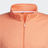 ADIDAS 3-STRIPES QUARTER-ZIP PULLOVER - CORAL