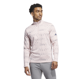 Adidas Core Printed Quarter Zip Sweatshirt - Pink