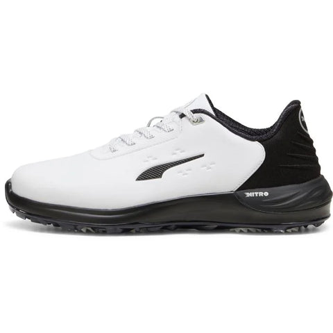 PUMA PHANTOMCAT NITRO Golf Shoes - Puma White/Puma Black/Feather Gray