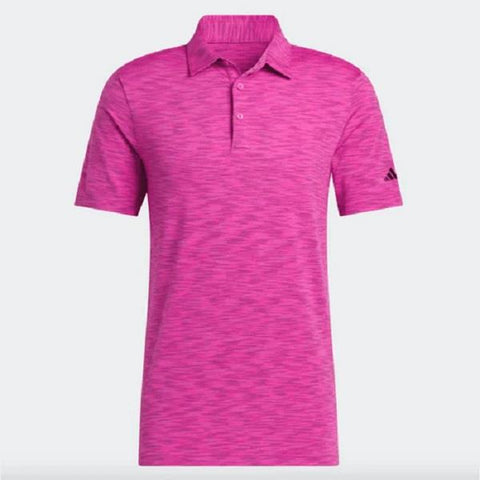 Adidas Space Dye Golf Polo Shirt - Pink