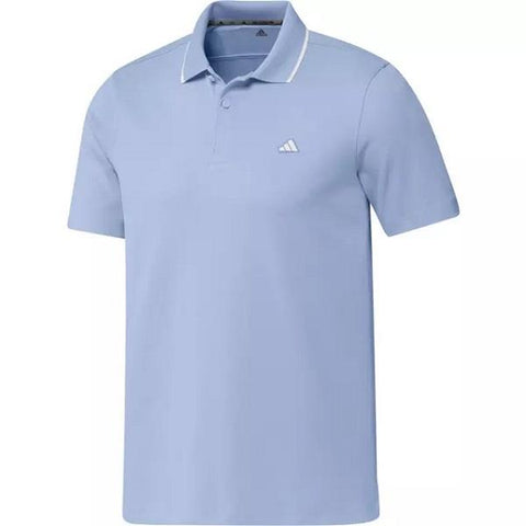 Adidas Go To Pique Golf Polo Shirt - Blue