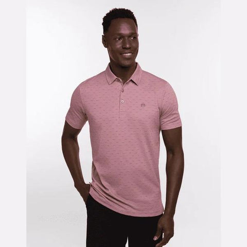 Travis Mathew Colorful City Polo - Heather Red