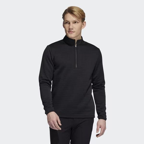 ADIDAS DWR 1/4-ZIP PULLOVER - BLACK