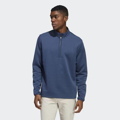 ADIDAS DWR 1/4-ZIP PULLOVER - CREW NAVY