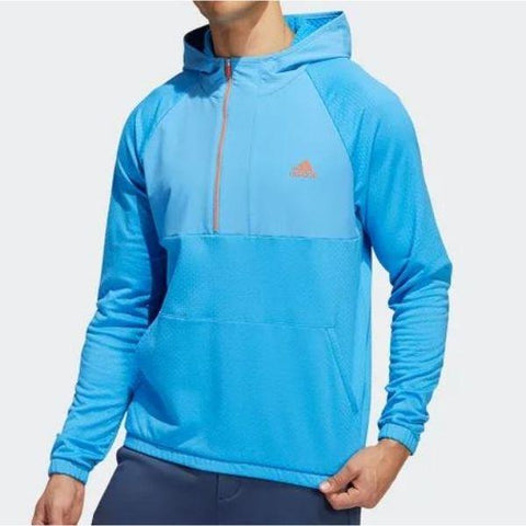 ADIDAS SPORT ANORAK 1/2 ZIP PULLOVER - PULSE BLUE