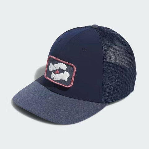 ADIDAS TWO-IN-ONE GOLF HAT WITH REMOVABLE PATCH COLLEGIATE NAVY