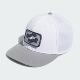 ADIDAS TWO-IN-ONE GOLF HAT WITH REMOVABLE PATCH WHT