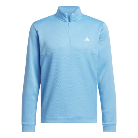 Adidas Ultimate365 Textured Quarter-Zip Top - Blue