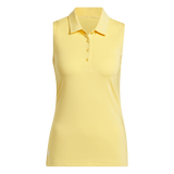 Adidas Ultimate365 Solid Sleeveless Polo Shirt - Yellow