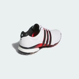 Adidas Tour360 25 Spikeless Golf Shoes - Cloud White / Core Black / Lucid Red
