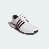 Adidas Tour360 25 Spikeless Golf Shoes - Cloud White / Core Black / Lucid Red