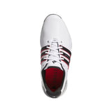 Adidas Tour360 25 Spikeless Golf Shoes - Cloud White / Core Black / Lucid Red