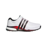 Adidas Tour360 25 Spikeless Golf Shoes - Cloud White / Core Black / Lucid Red