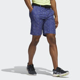 ADIDAS ULTIMATE365 FLAG-PRINT SHORTS LEGACY INDIGO / PULSE LIME / LIGHT PURPLE