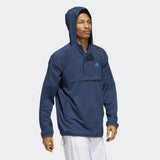 Adidas Anorak Half-Zip Pullover Crew Navy