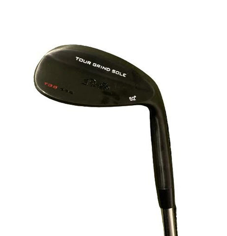 NS TGS Black Satin Ladies Wedge