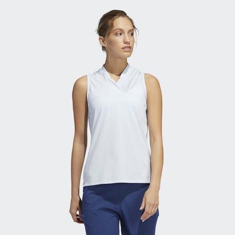 Adidas CROSSOVER SLEEVELESS POLO SHIRT Sky Tint