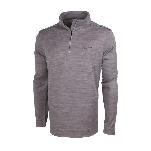 GREG NORMAN LS SPACEDYE 1/4 ZIP Grey