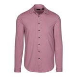 GREG NORMAN Sportswear L/S Jacquard Full Button Down Pink Dawn