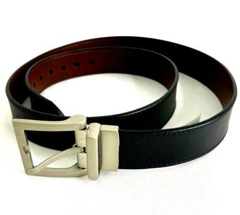 Greg Norman Reverable Leather Belt Black/Brown 35mm
