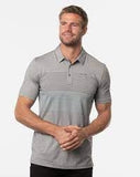 Travis Mathew Quiet Nights Polo - Heather Medium Grey